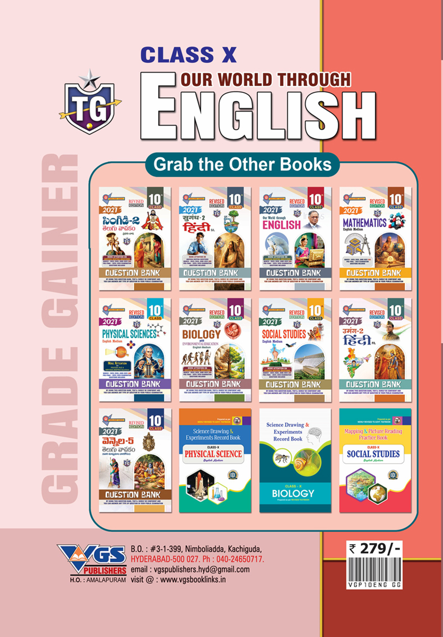 TG 10th English Grade Gainer (Our World Through English) with Free Key Booklet– 2027 by VGS Publishers thumbnail