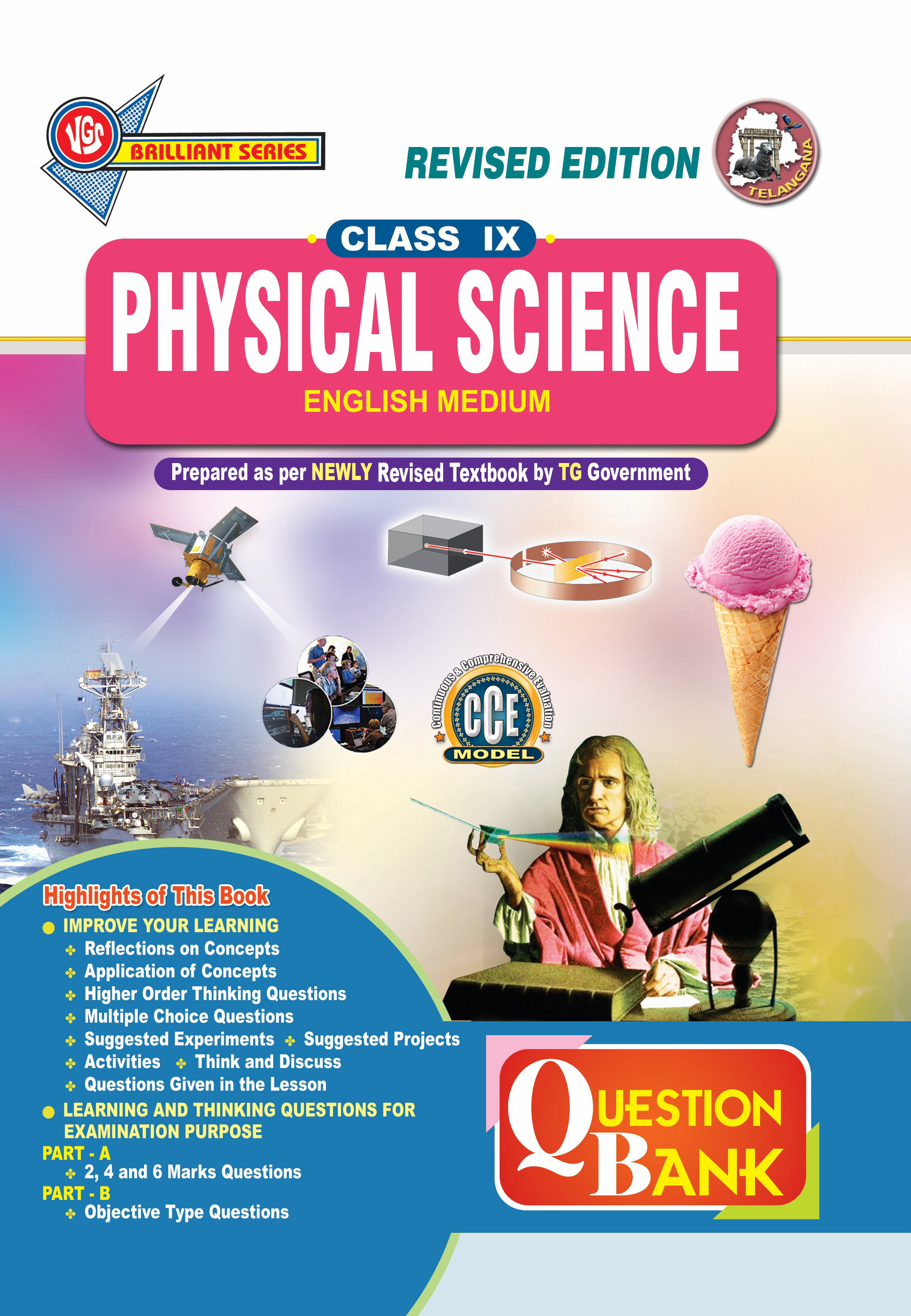 VGS TG 9th Class Physical Science English Medium Question Bank-2026