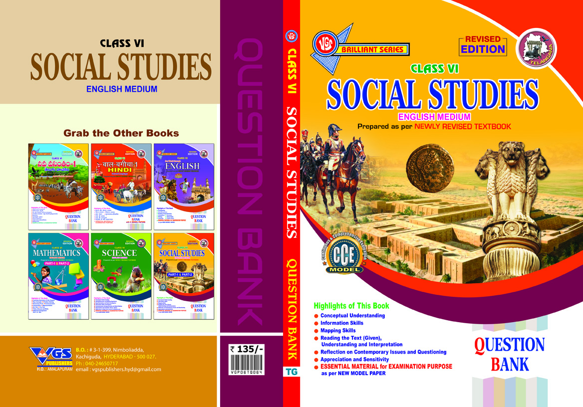 VGS TG 6th Class Social Studies English Medium Question Bank-2027