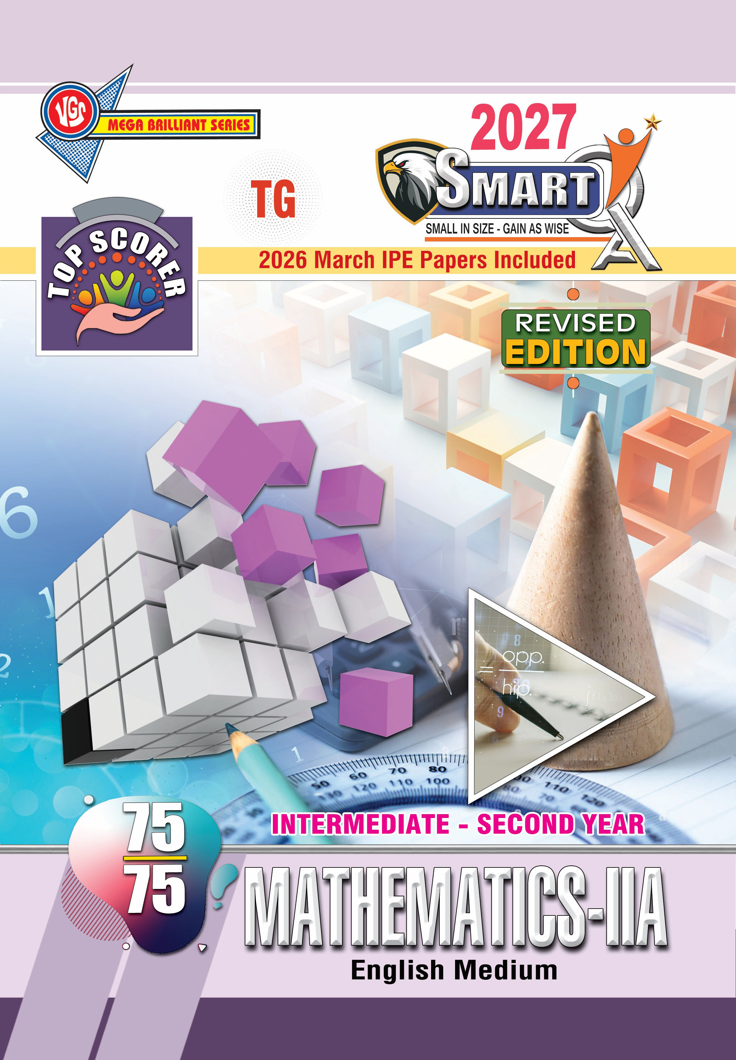 TG Intermediate 2nd Year Maths - 2A (TG) Question Bank Smart Q Series - 2027