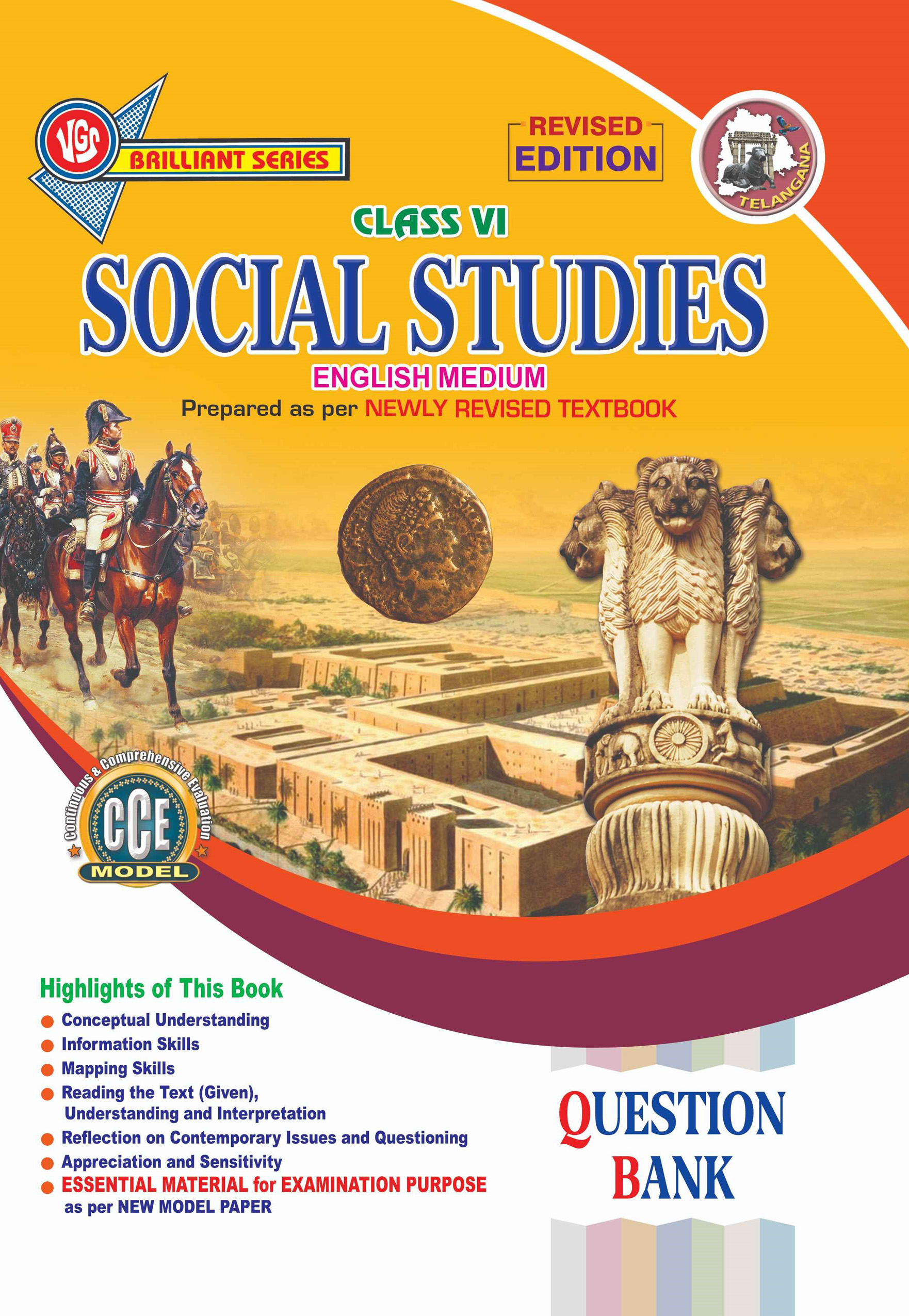 VGS TG 6th Class Social Studies English Medium Question Bank-2027
