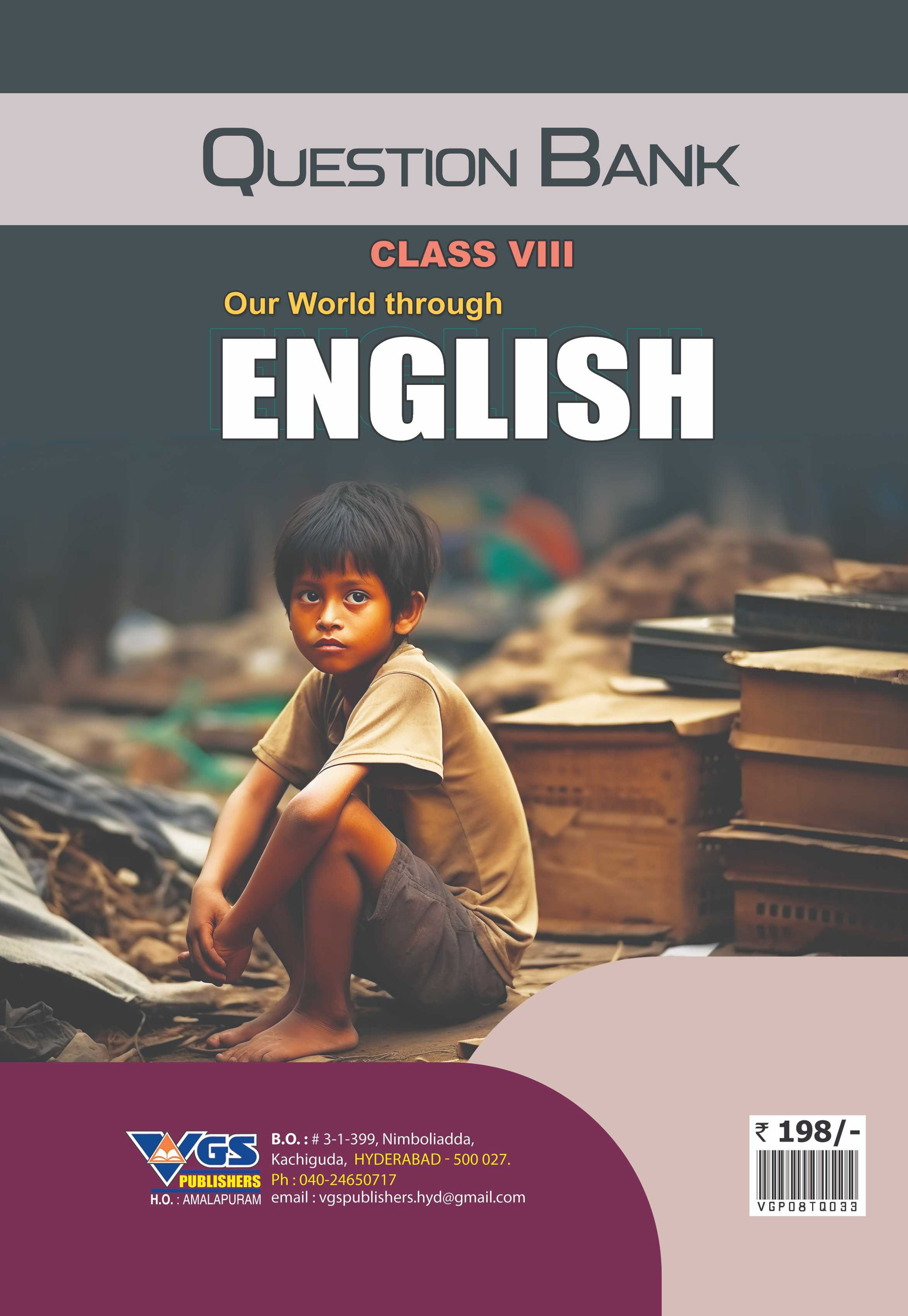 VGS TG 8th Class English Question Bank-2027
