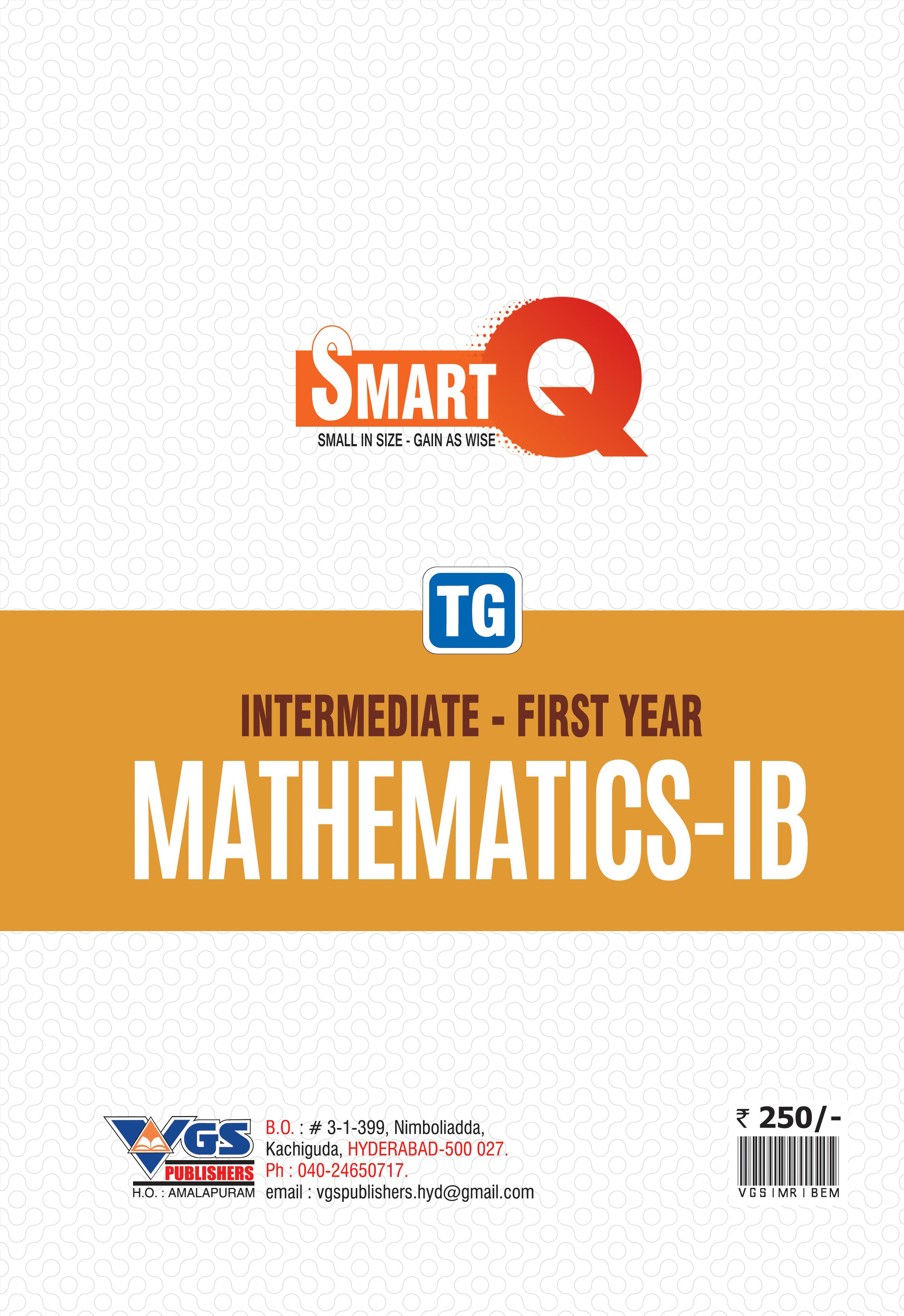 TG VGS Intermediate 1st Year Maths -  IB Question Bank 2027 thumbnail