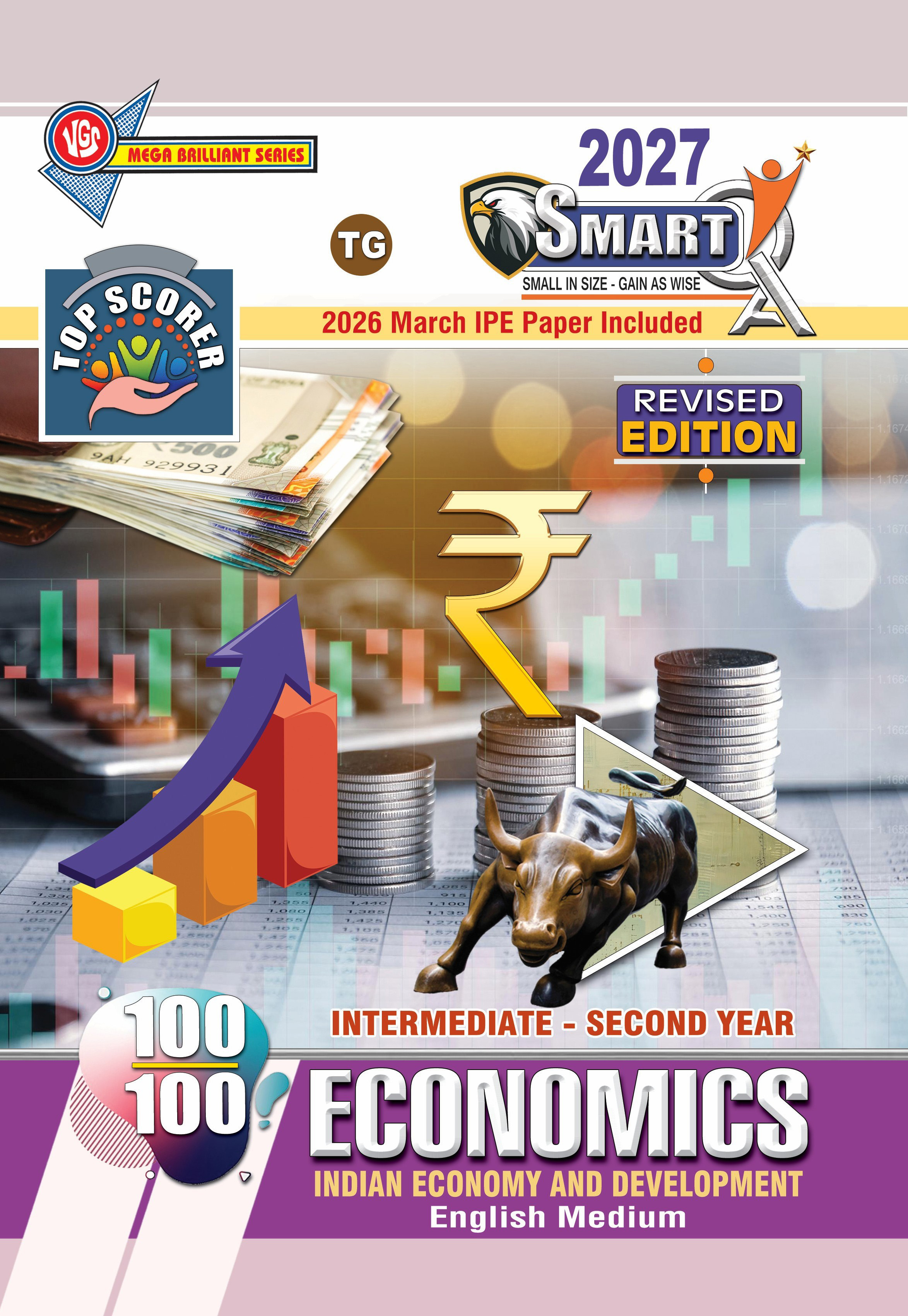 TG Inter 2nd Year Economics  Question Bank –  Indian Economy & Development (English Medium) Smart X 2027