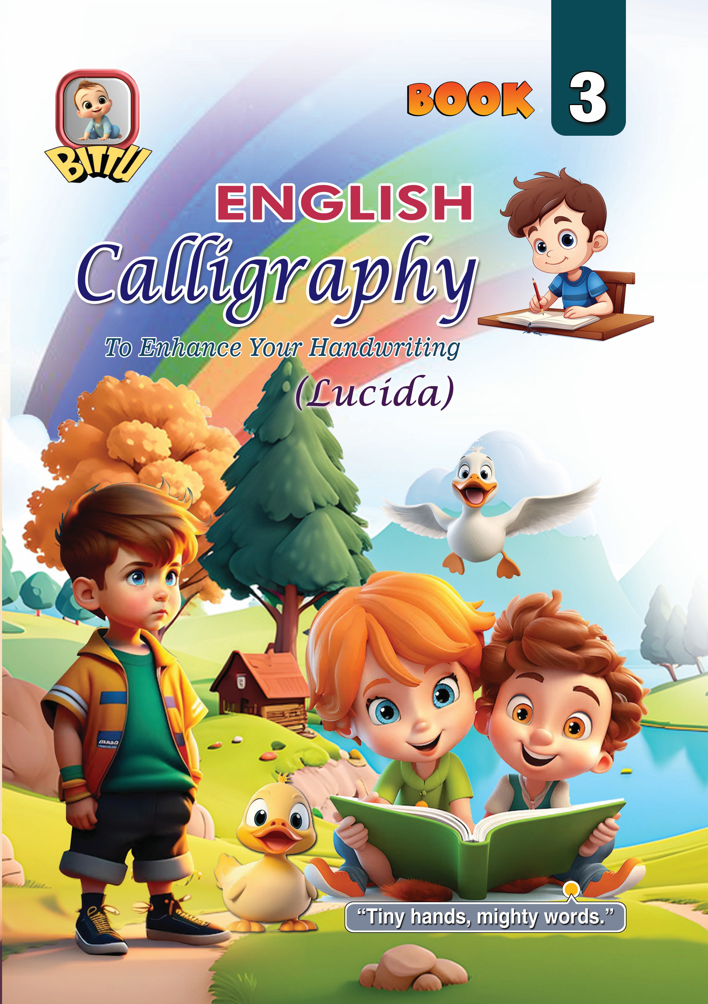 English Calligraphy Book - 3 is for enhance your Handwriting (Lucida)