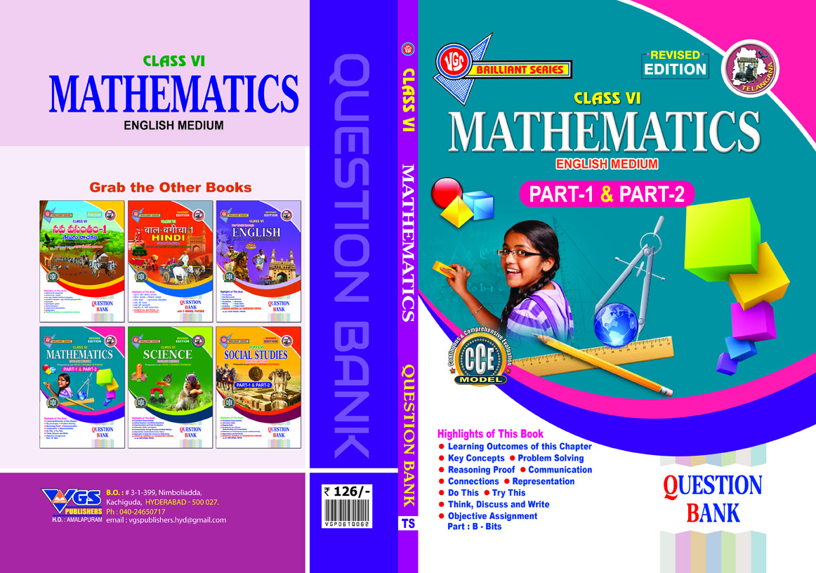 VGS TG 6th Class Mathematics English Medium Question Bank-2026