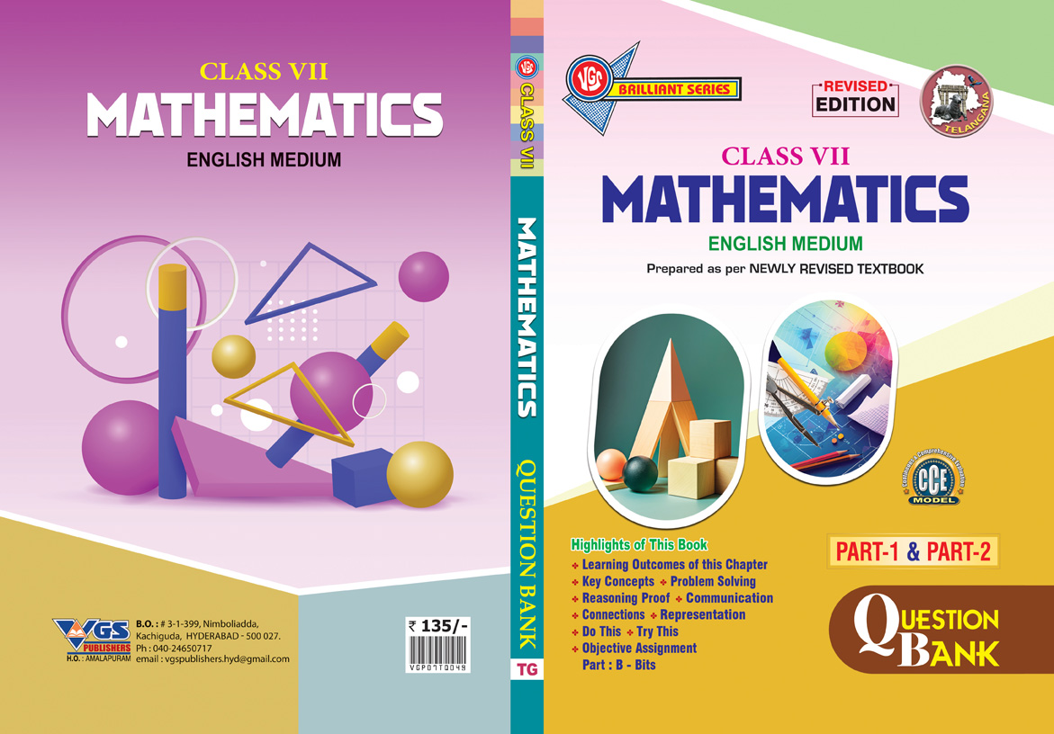 VGS TG 7th Class Mathematics English Medium Question Bank-2027