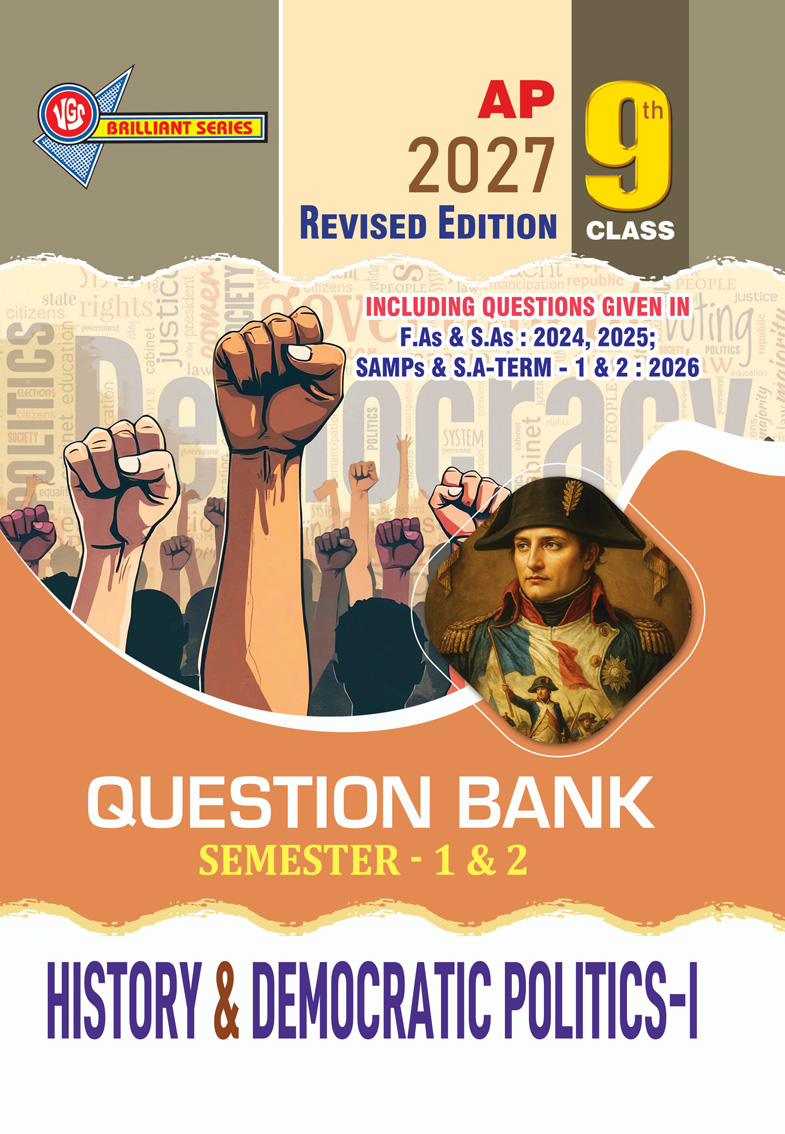 VGS AP 9th Class History & Democratic Politics-I (Semester - 1& 2) Question Bank - 2027