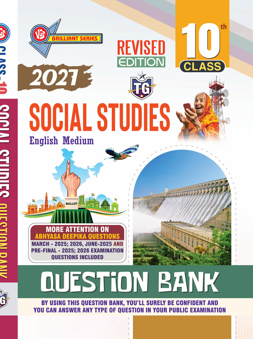 VGS TG 10th Class Social Studies English Medium Question Bank, 2027