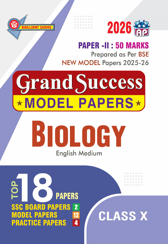 AP 10th Class GRAND SUCCESS MODEL PAPERS BIOLOGY English Medium 2026