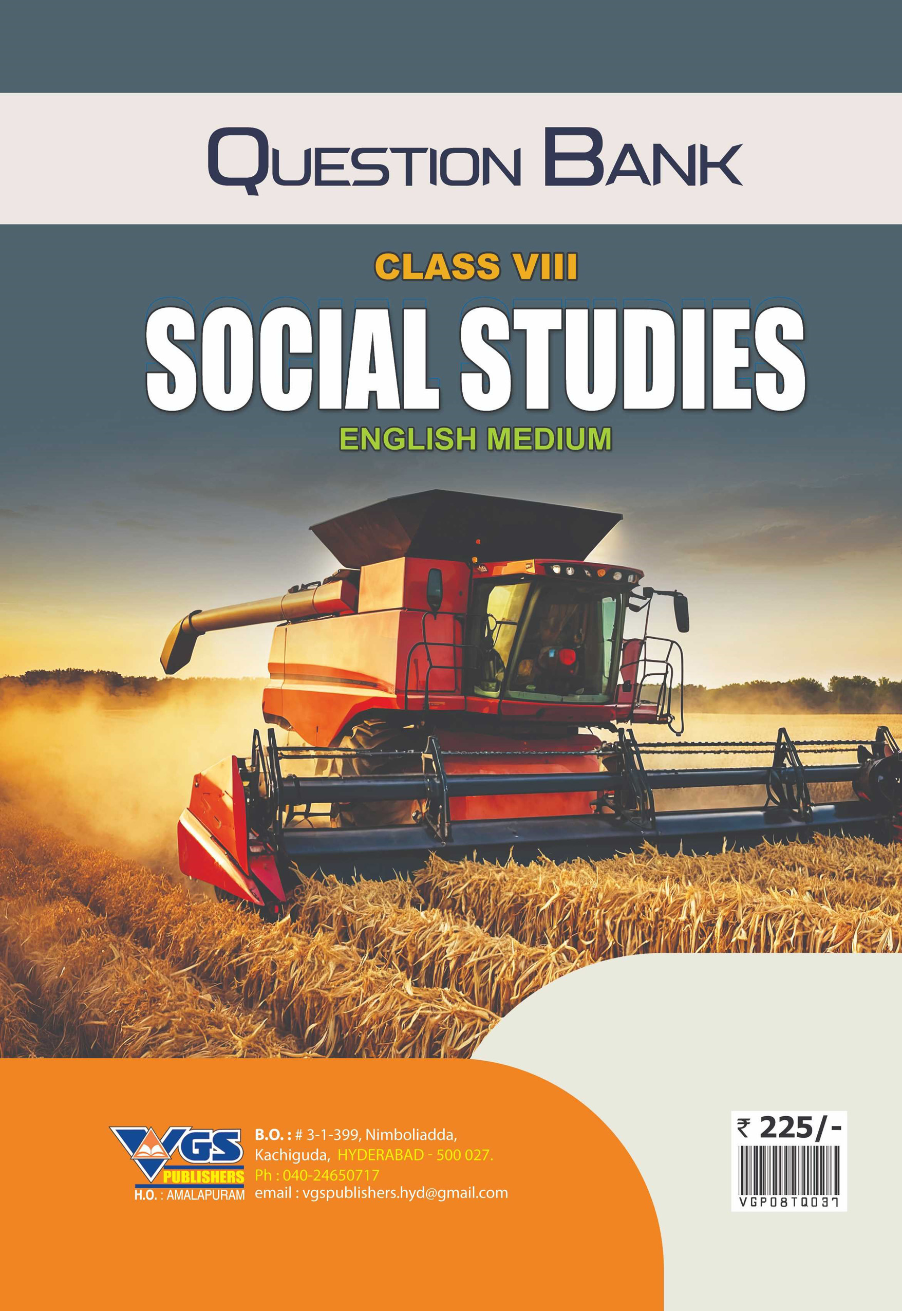 TG 8th Class Social Studies English Medium Question Bank-2026