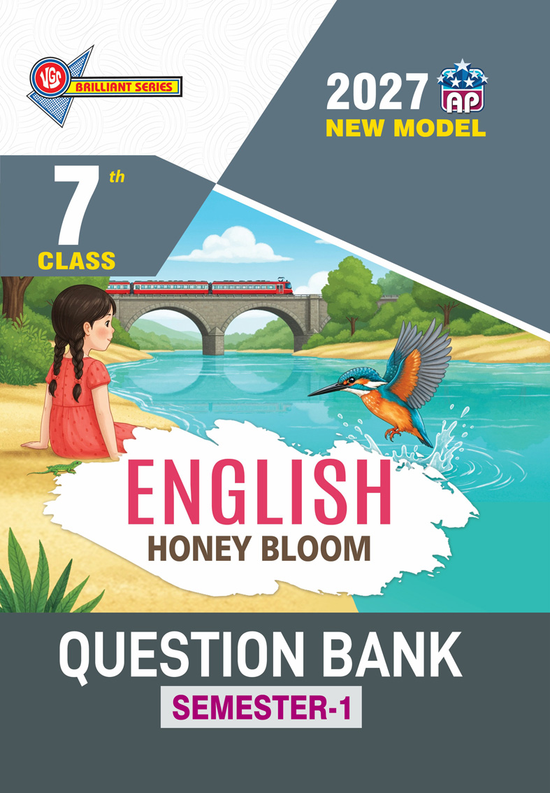 VGS AP 7th Class English Spring Bloom (Semester-I) Question Bank - 2027