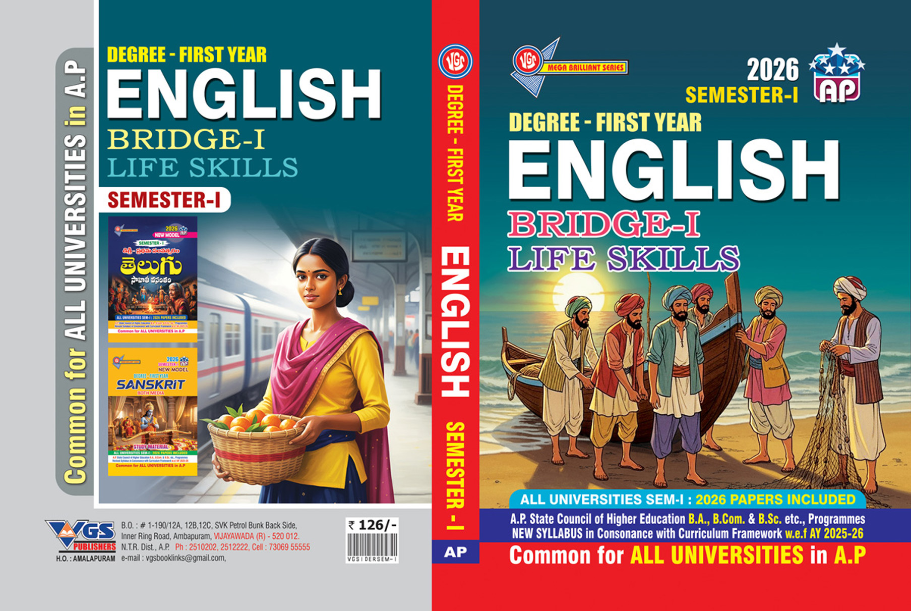 AP Degree First Year, Semester-I, ENGLISH Guide - 2026 Common for all Universities.
