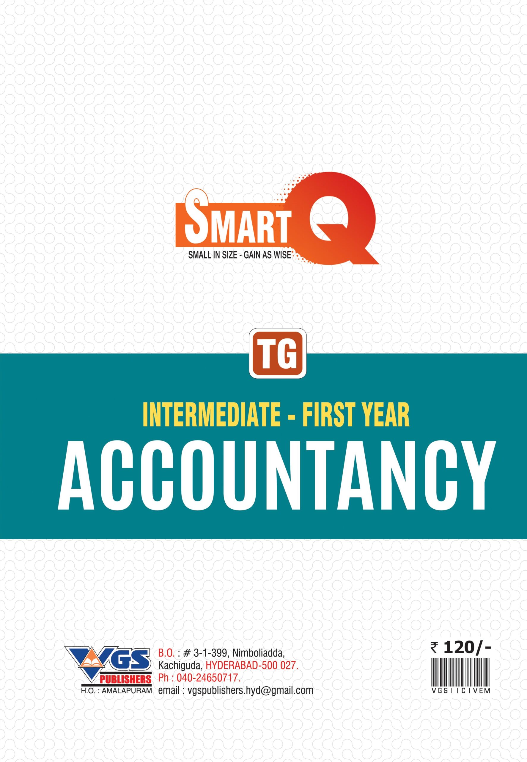 VGS SmartQ Series TG Inter 1st Year Accountancy Question Bank 2027