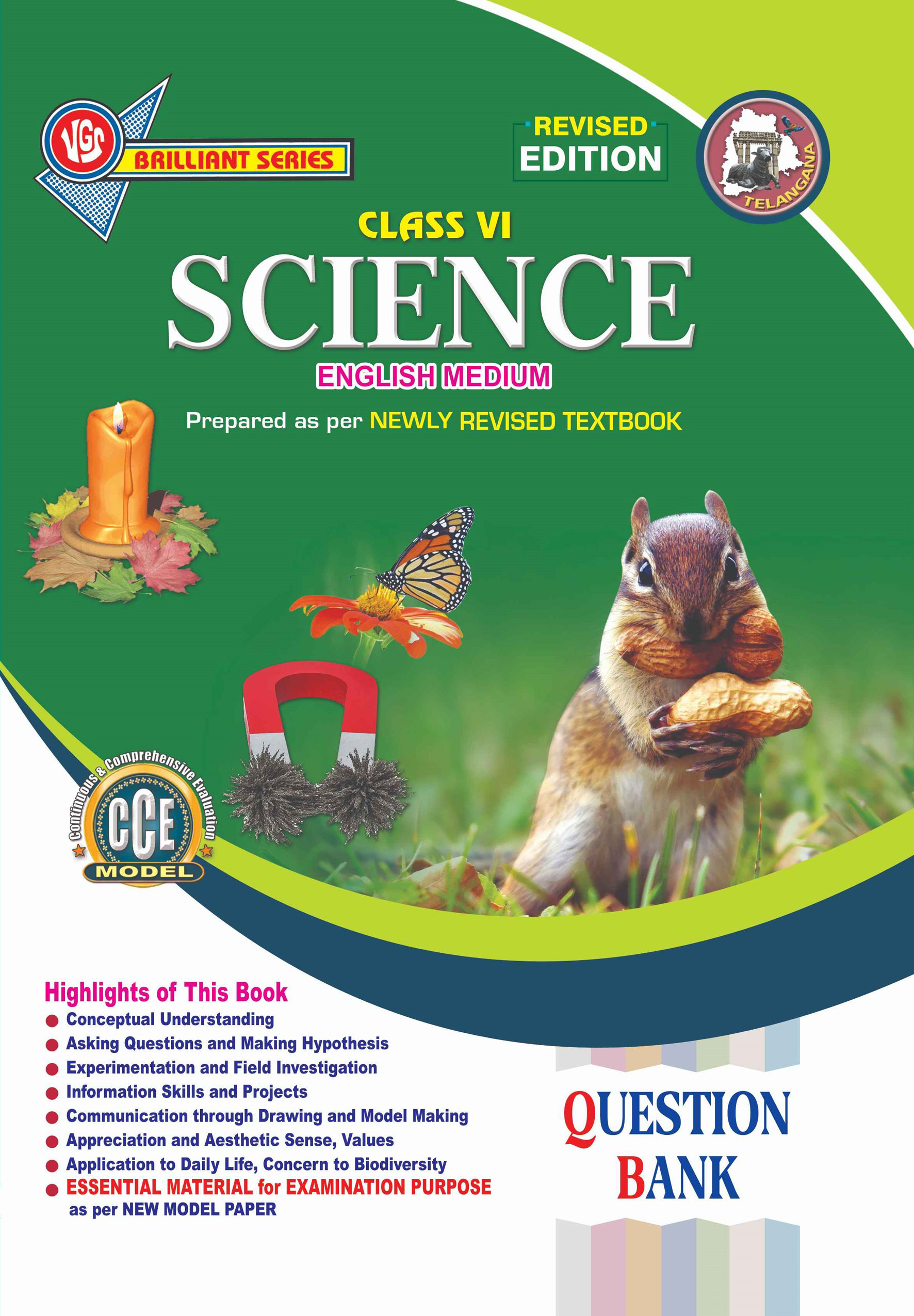 VGS TG 6th Class Science (English Medium) Question Bank-2026