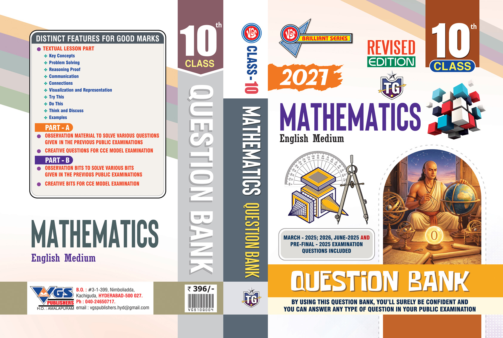 VGS TG Class 10 Mathematics Question Bank 2027 Edition (English Medium)