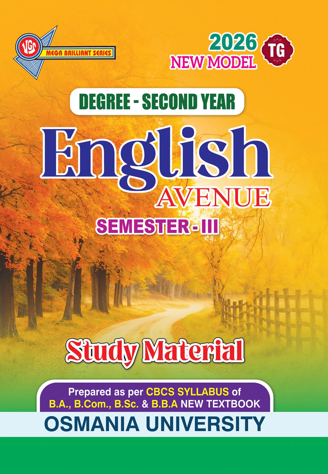 TG Degree 2nd Year, Semester III English (Study Material) for Osmania University