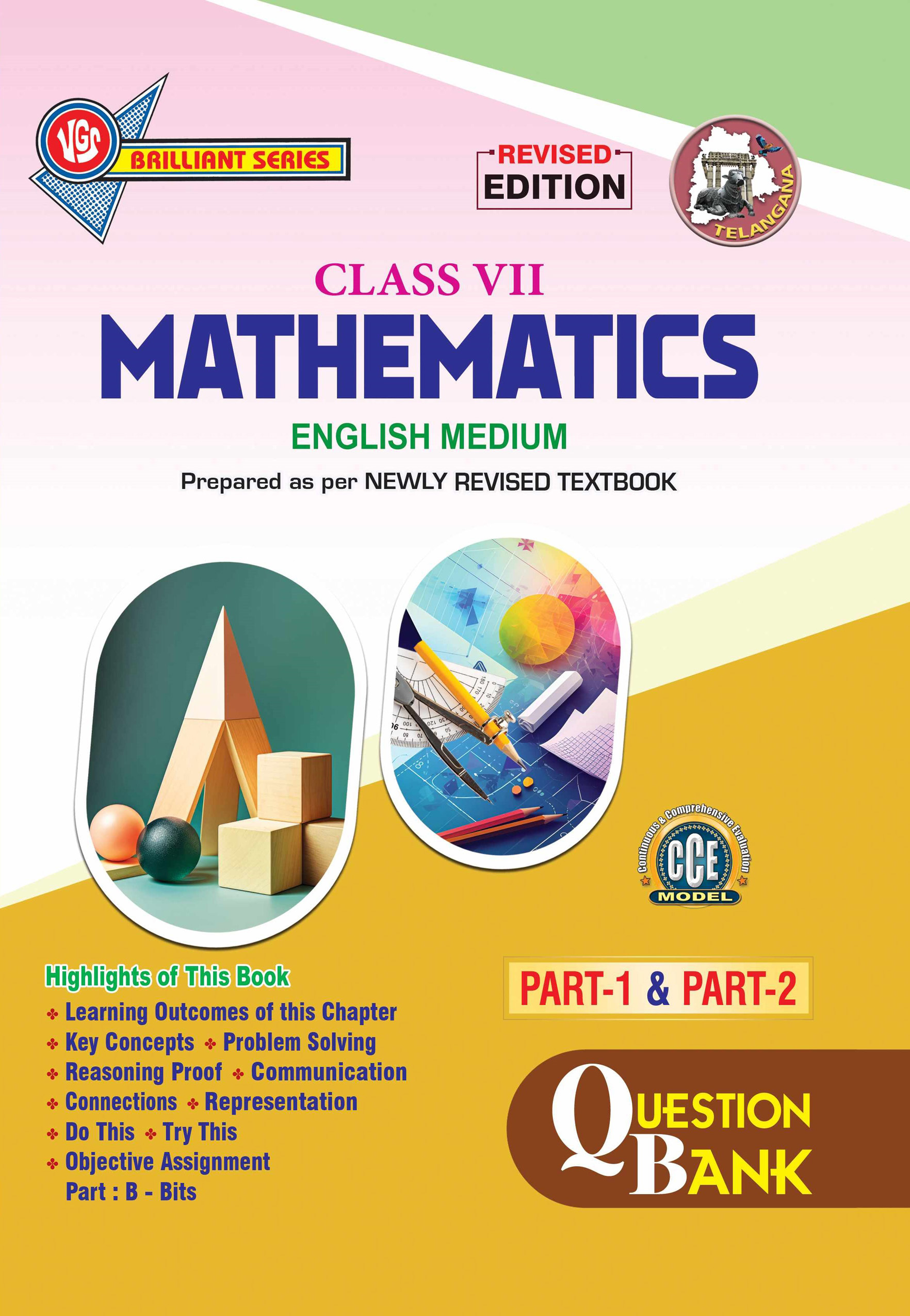 VGS TG 7th Class Mathematics English Medium Question Bank-2027