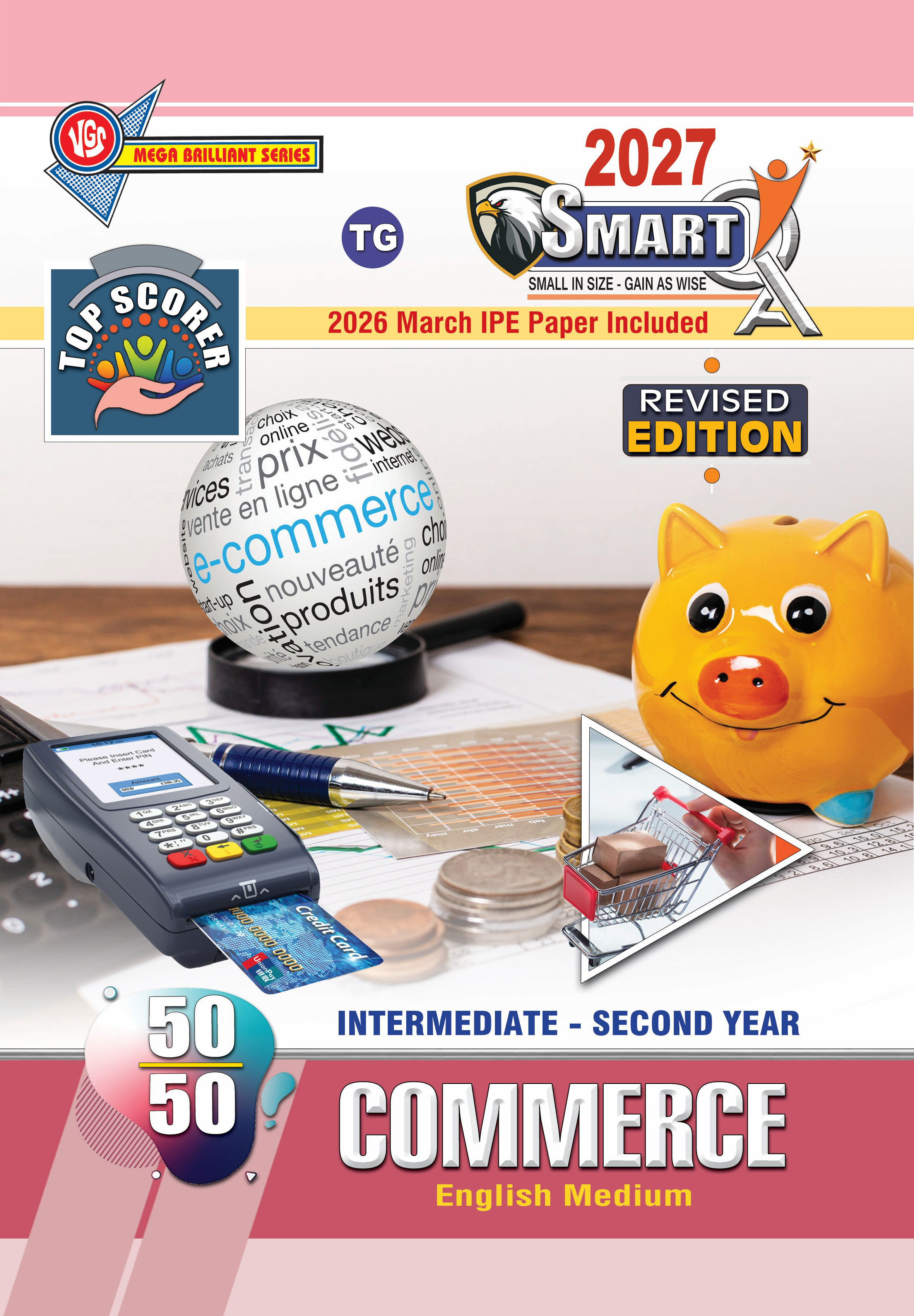 Smart Q 2027 (Revised Edition) VGS TG Inter 2nd Year Commerce  Question Bank (English Medium)
