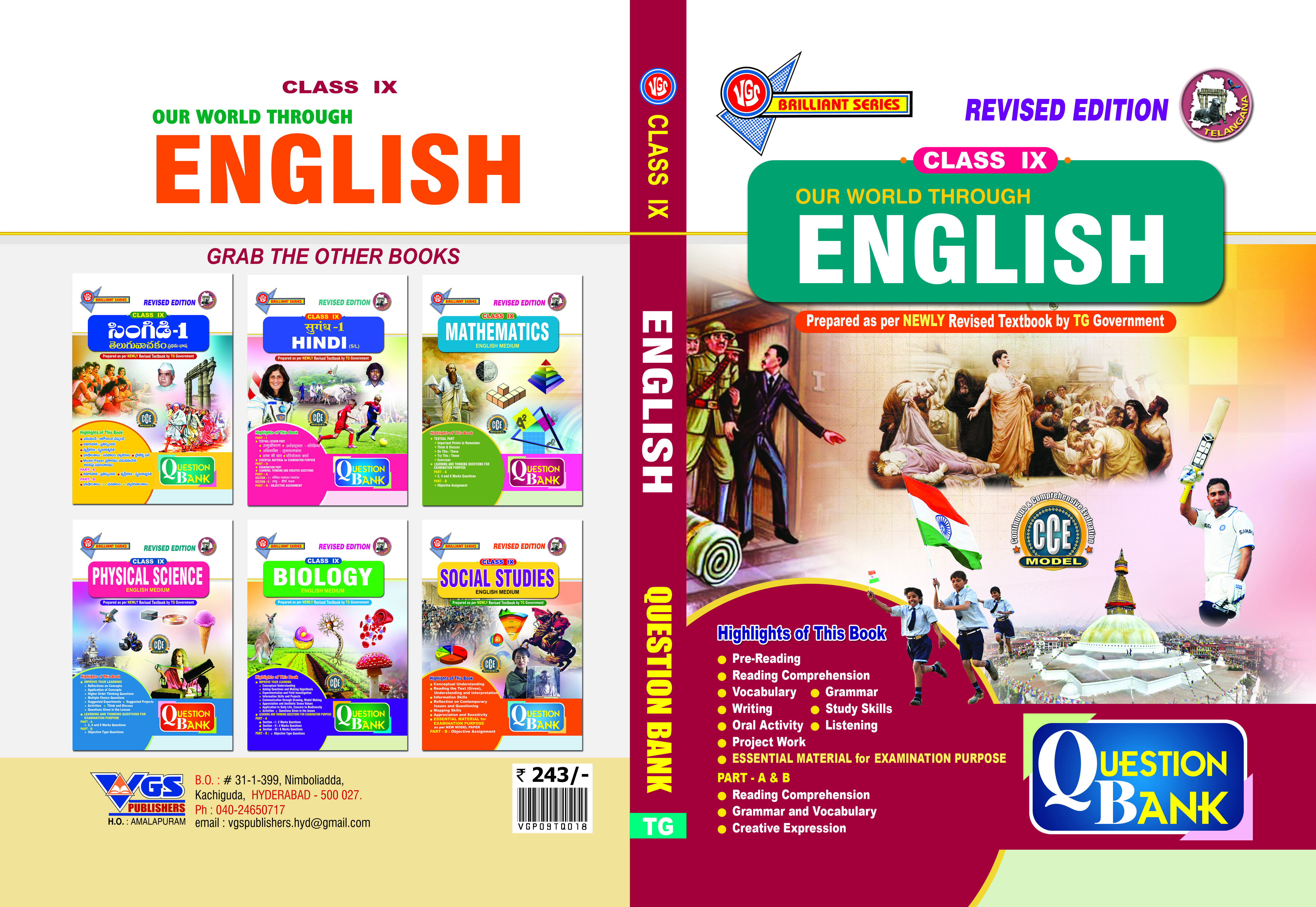 VGS TG 9th Class English Question Bank-2027